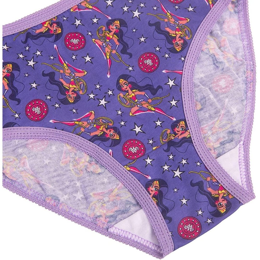 Handcraft Girls Underwear Cartoon-Print 7-Pack DC Superhero Girls Size 8 NWT